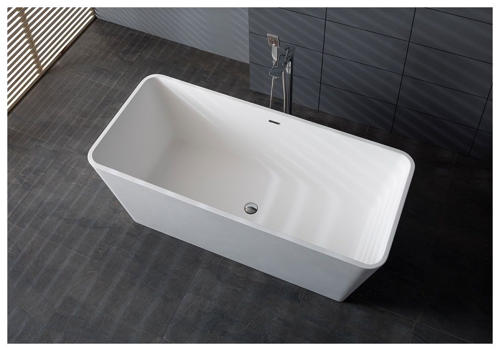 Ванна из искусственного камня Aquanet Demure TC-S03B 165x73, глянцевая TCS03B - Вид №2