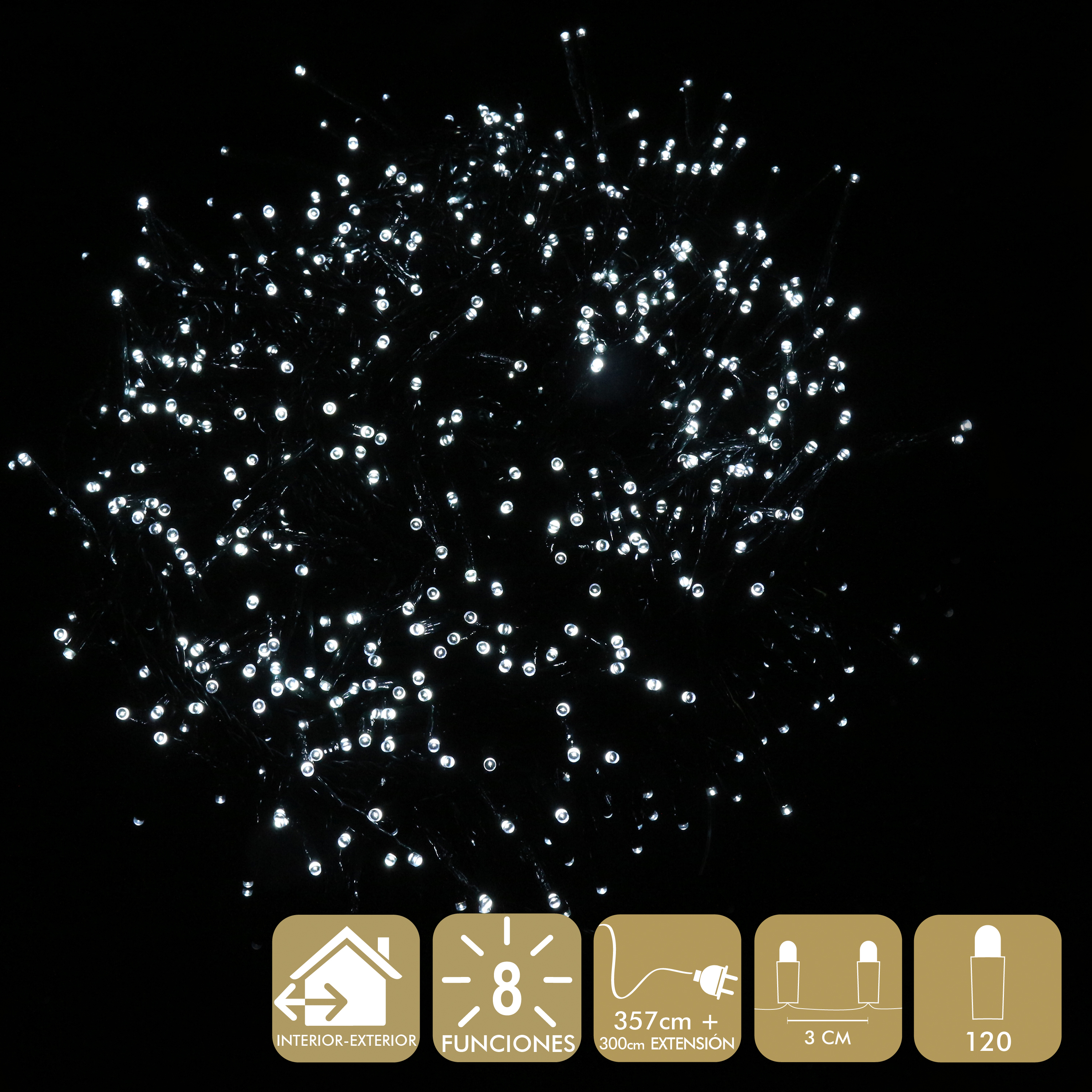 DZ-110-160 ГИРЛЯНДА 120 LED (220V) TO4ROOMS  - Вид №1