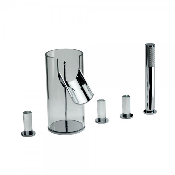 FLE-CHR-63287 Смеситель на 5 отверстия Artize Fleur Хром