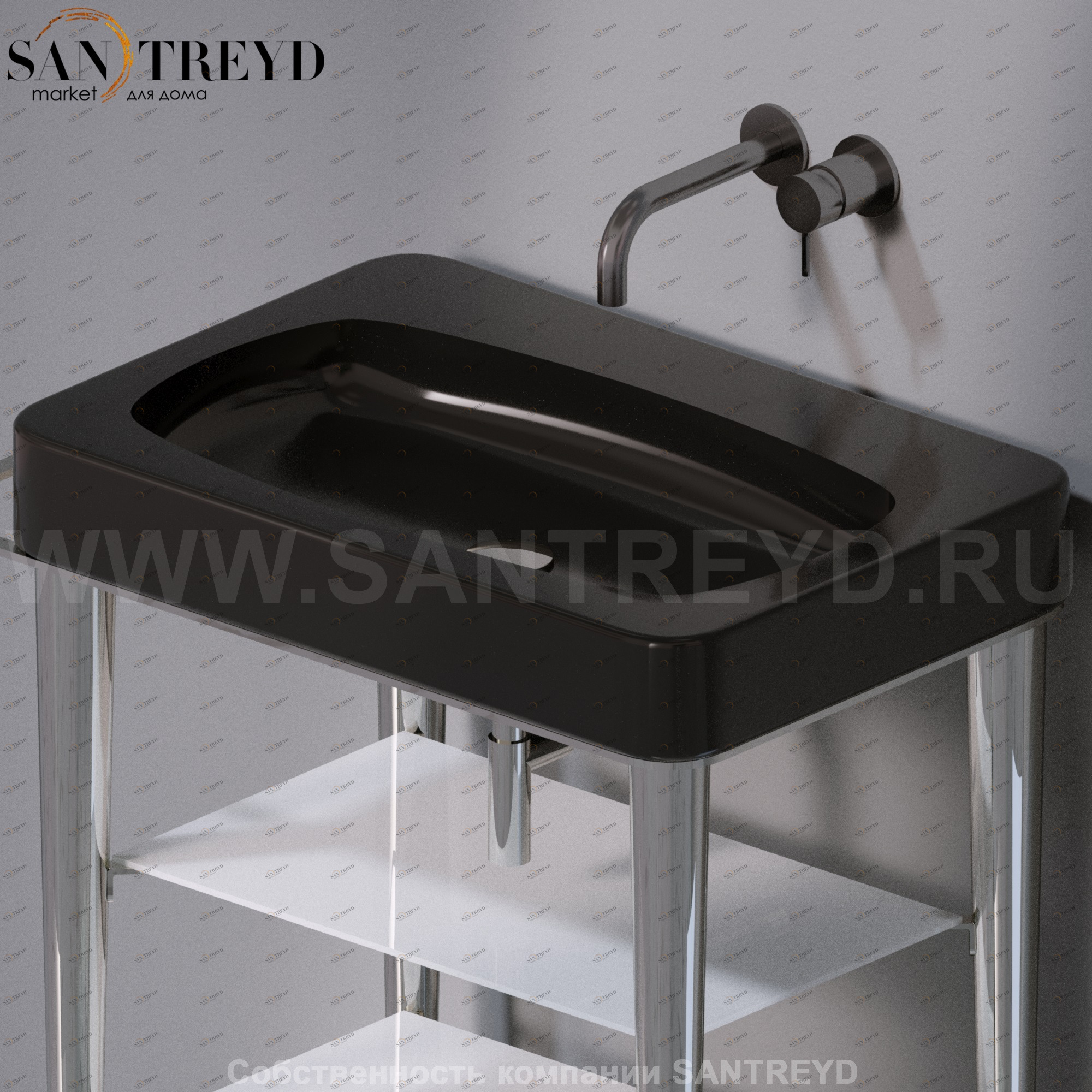 L131104 Накладная раковина на столешницу  прямоугольная A. e T. Italia FUSION AeT ITALIA