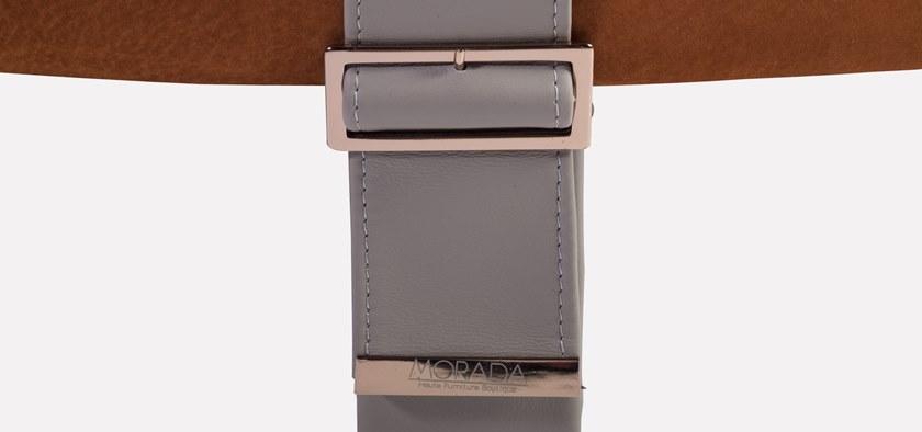 MORADA Круглый пуф из нубука с обивкой Bond Bond ots - Вид №3