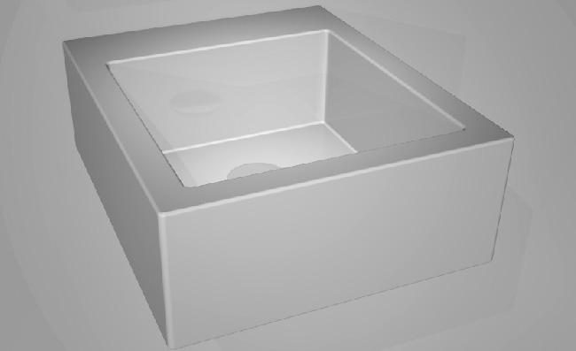 SQULAV13 Подвесная раковина настенная GSG CERAMIC SQUARE - Вид №1