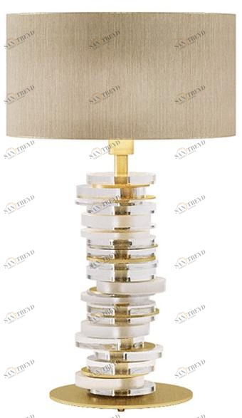 Paolo Castelli Настольная лампа из стекловолокна и латуни  Ill.ambr.410 