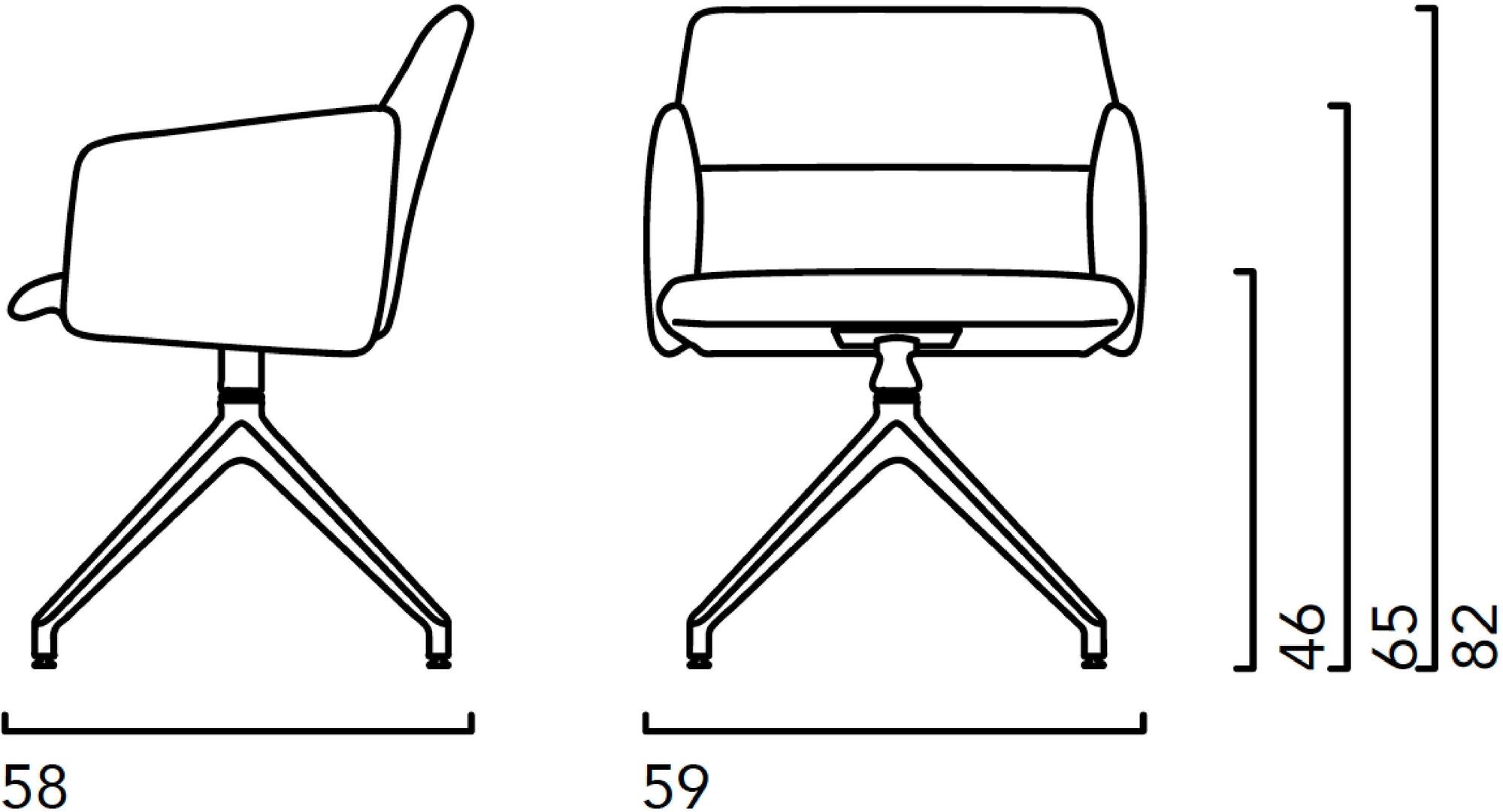 Crassevig Мягкое офисное кресло на эстакаде Aura sun-id-1450998 - Вид №2