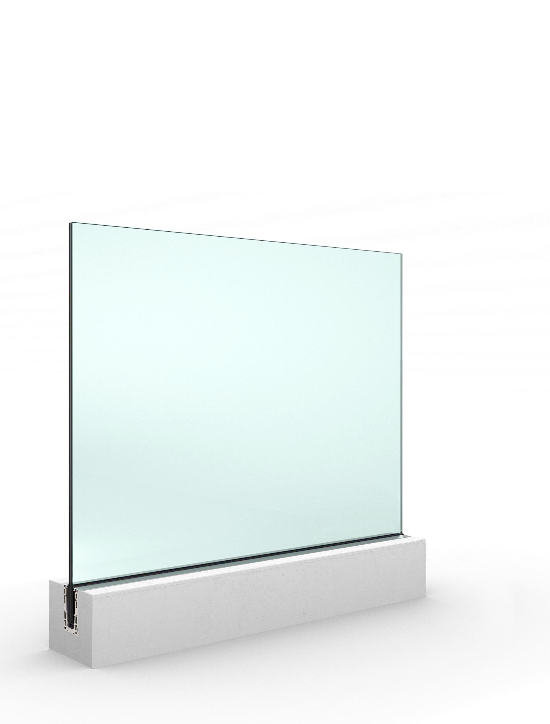 Стеклянный парапет для окон и балконов ALUVETRO система балюстрады GARDA ARCH-00032525 - Вид №15