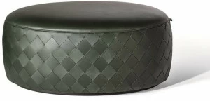 Poltrona Frau Овальный кожаный пуф La collezione - mobili e complementi