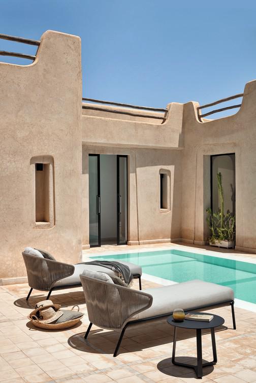 MNST23 Шезлонг лава серебро Manutti Radius - Вид №17