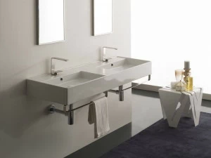 5116 Подвесная раковина настенная овальная Scarabeo Ceramiche Teorema 2.0 белая