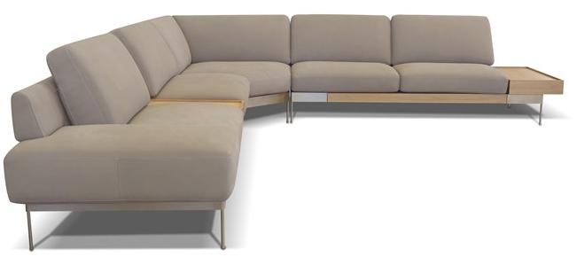 Rossini Sofas Кожаный угловой диван с вещевым ящиком sun-id-1515941 - Вид №5