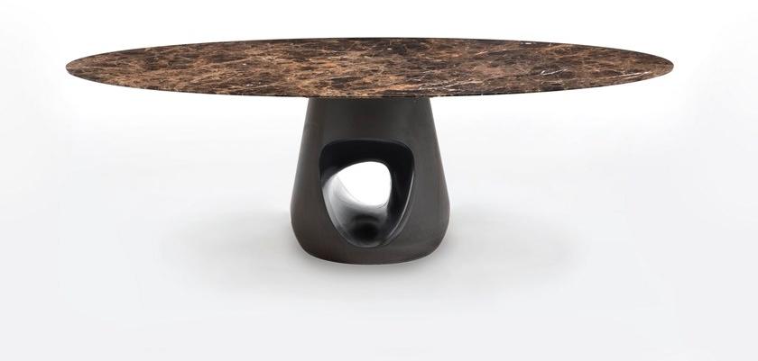 Casamania & Horm Овальный или круглый стол из мрамора и бетона Barbara sun-id-1415565 - Вид №1