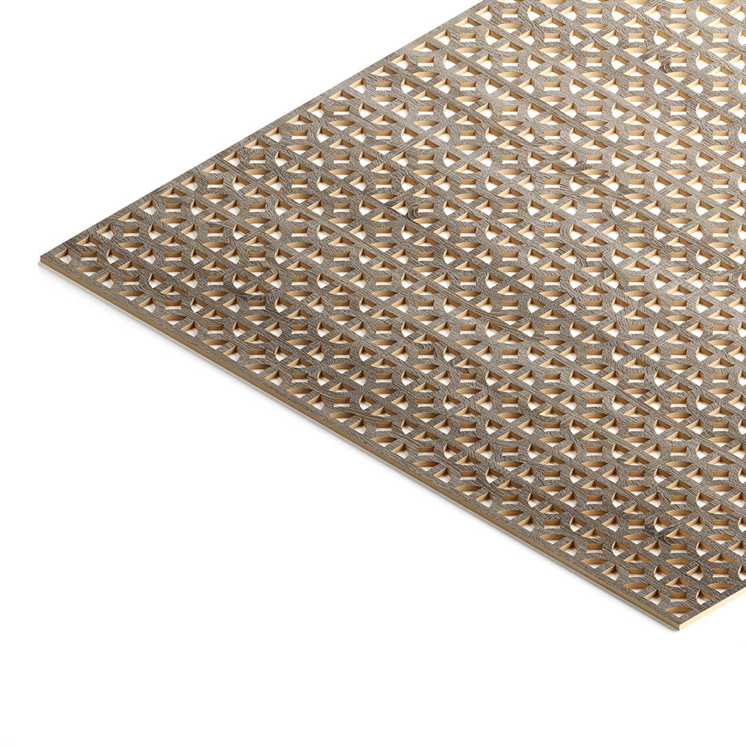 Панель декоративная перфорированная без рамки 1112х512 мм Сусанна Дуб винтаж STELLA (2шт) Дамаско STSR-199