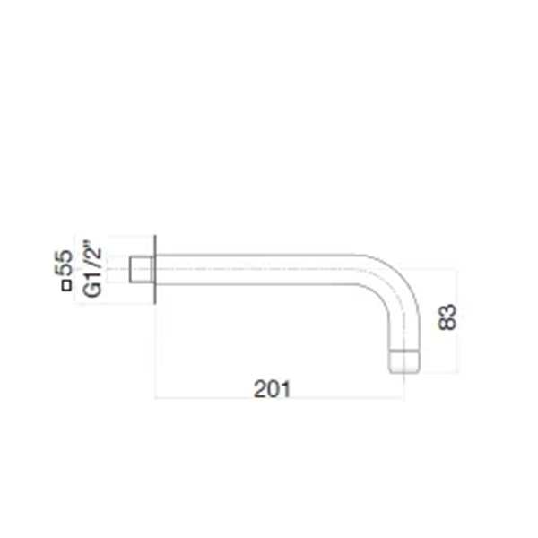 SE0371560 Излив , черный Webert Sax Evolution  - Вид №1