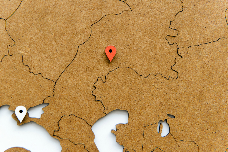 19-05 Карта-пазл wall decoration, 180х108 см, коричневая Mimi  - Вид №5