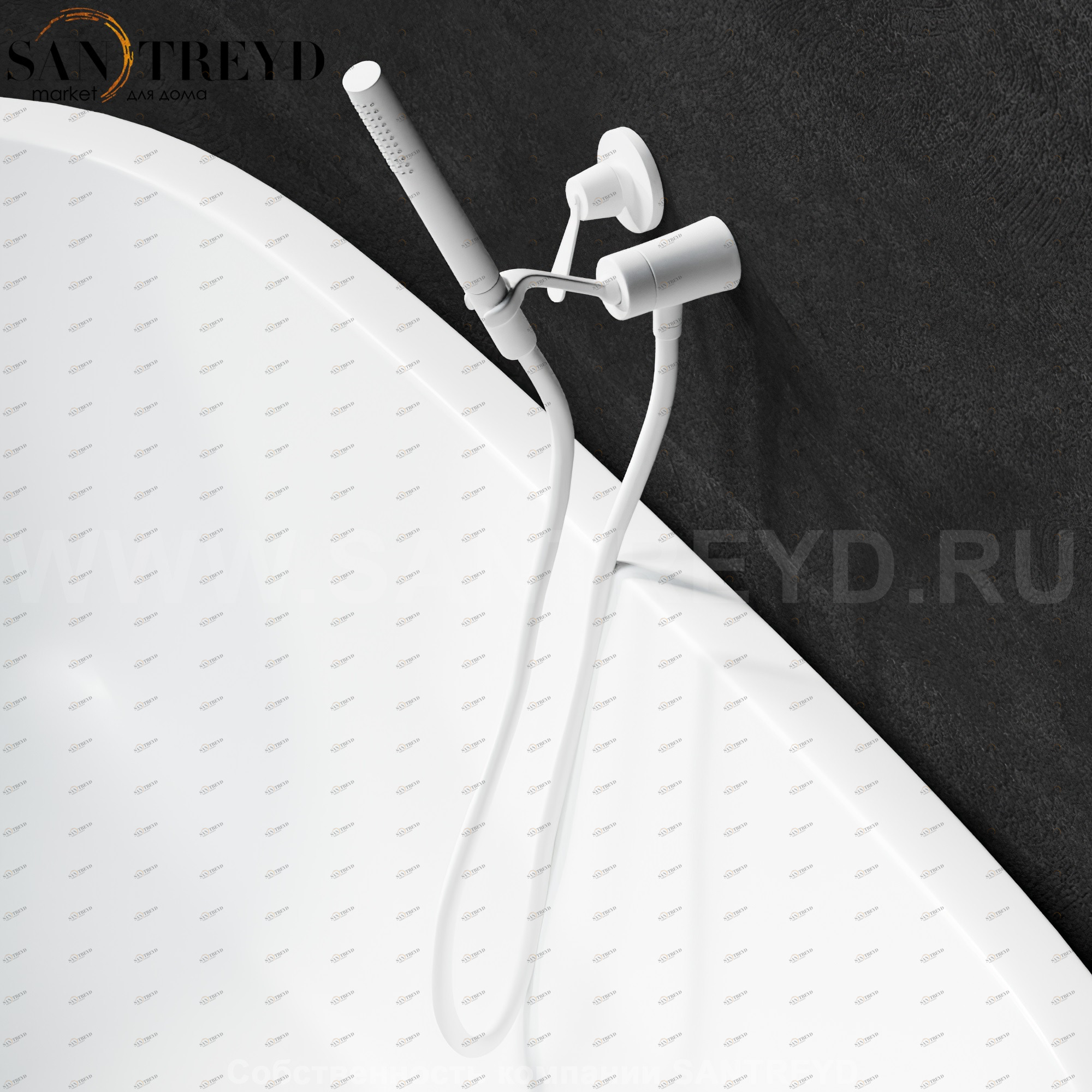 Душевая система FEZ белая матовая Agape ARUB060000LZ