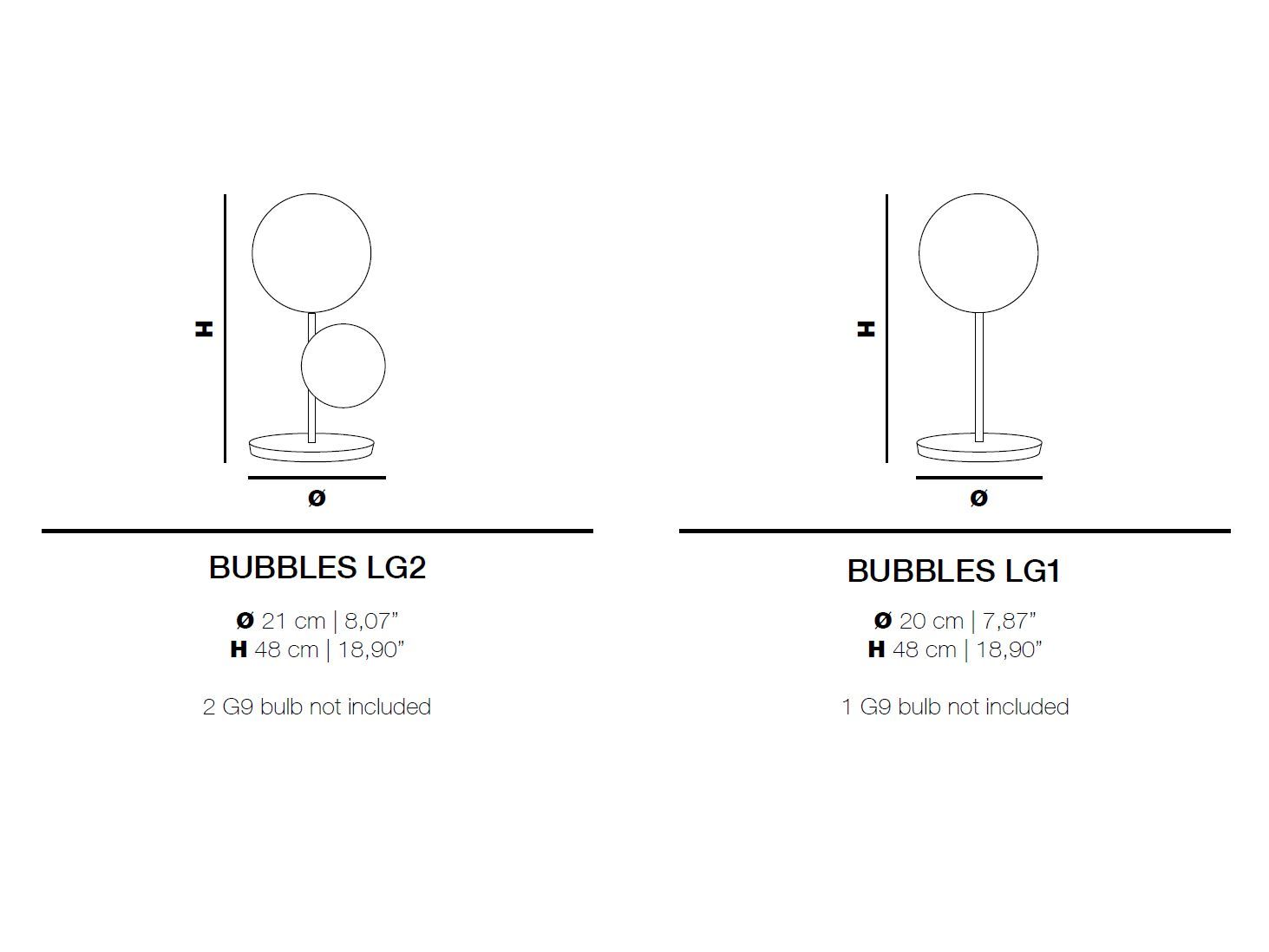 Настольная лампа ручной работы из железа и стекла Euroluce Lampadari пузыри ARCH-00143086 - Вид №3