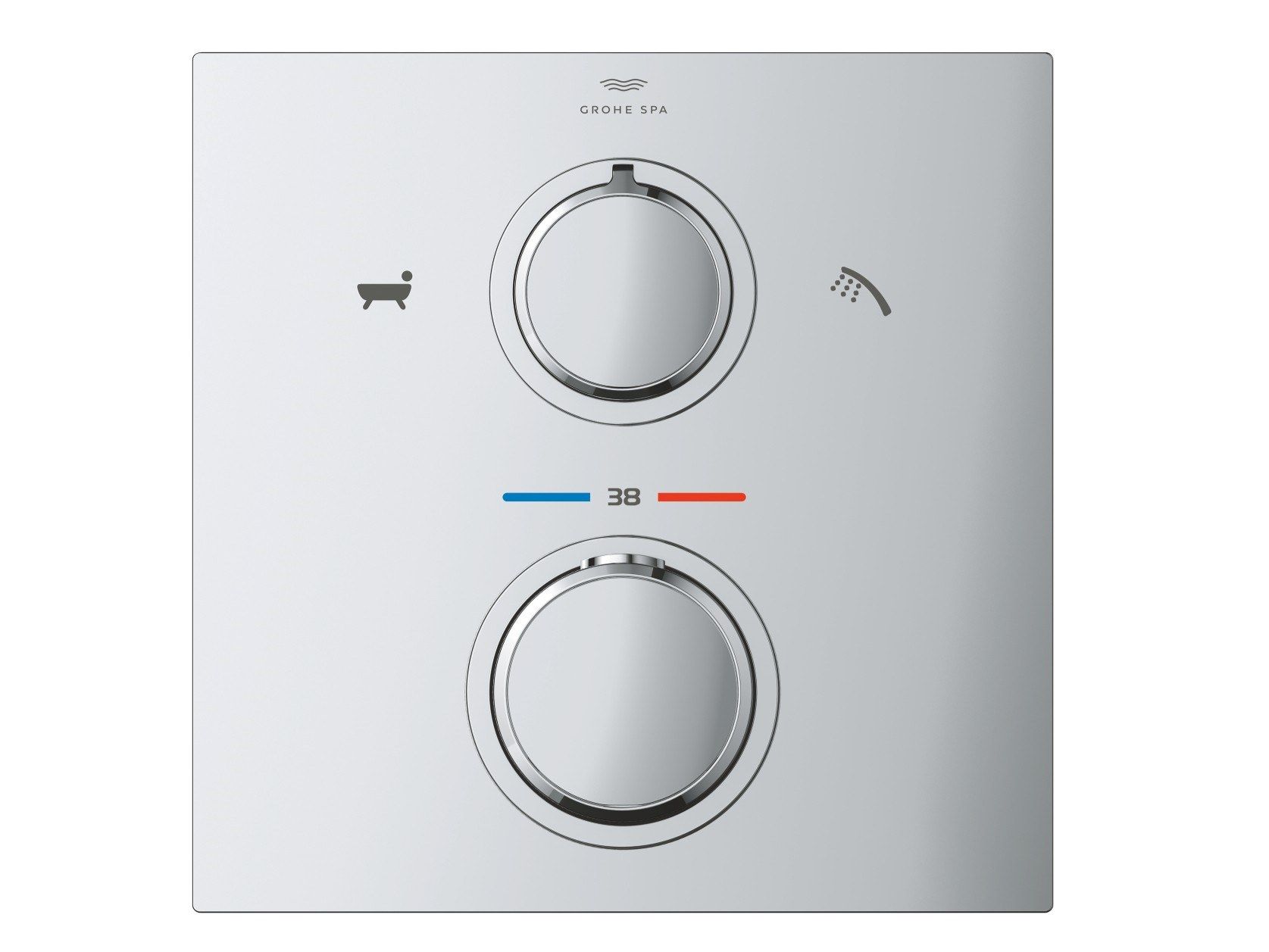 Термостатический настенный смеситель для ванны с пластиной Grohe Allure New ARCH-00071742 - Вид №2