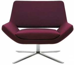 B&B Italia Кресло с обивкой из ткани с 4 спицами Metropolitan