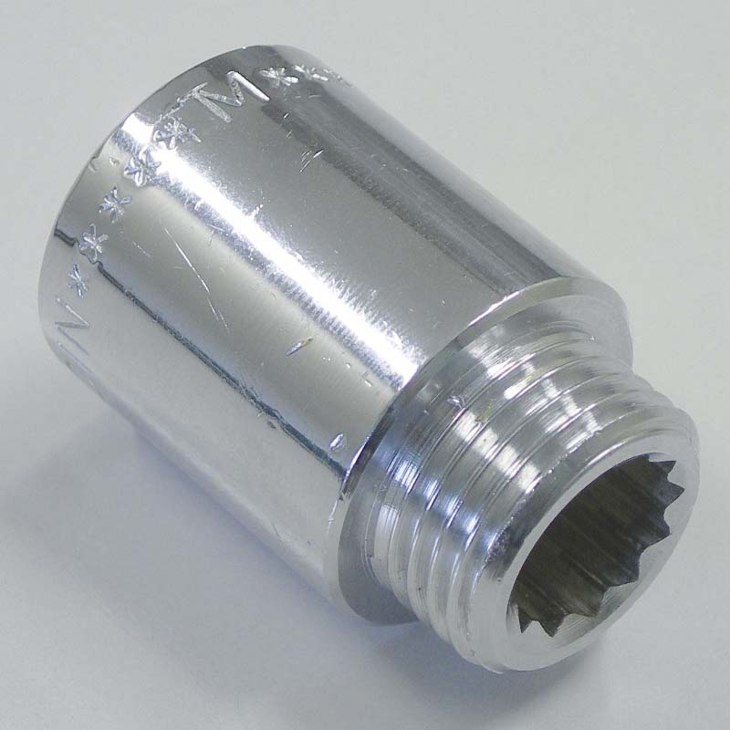 Удлинитель НВ хромированный TIEMME 3/4"х80мм 1500313