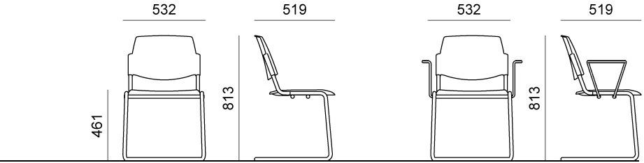Diemmebi Мягкое сетчатое кресло с подлокотниками Volée sun-id-1487982 - Вид №2