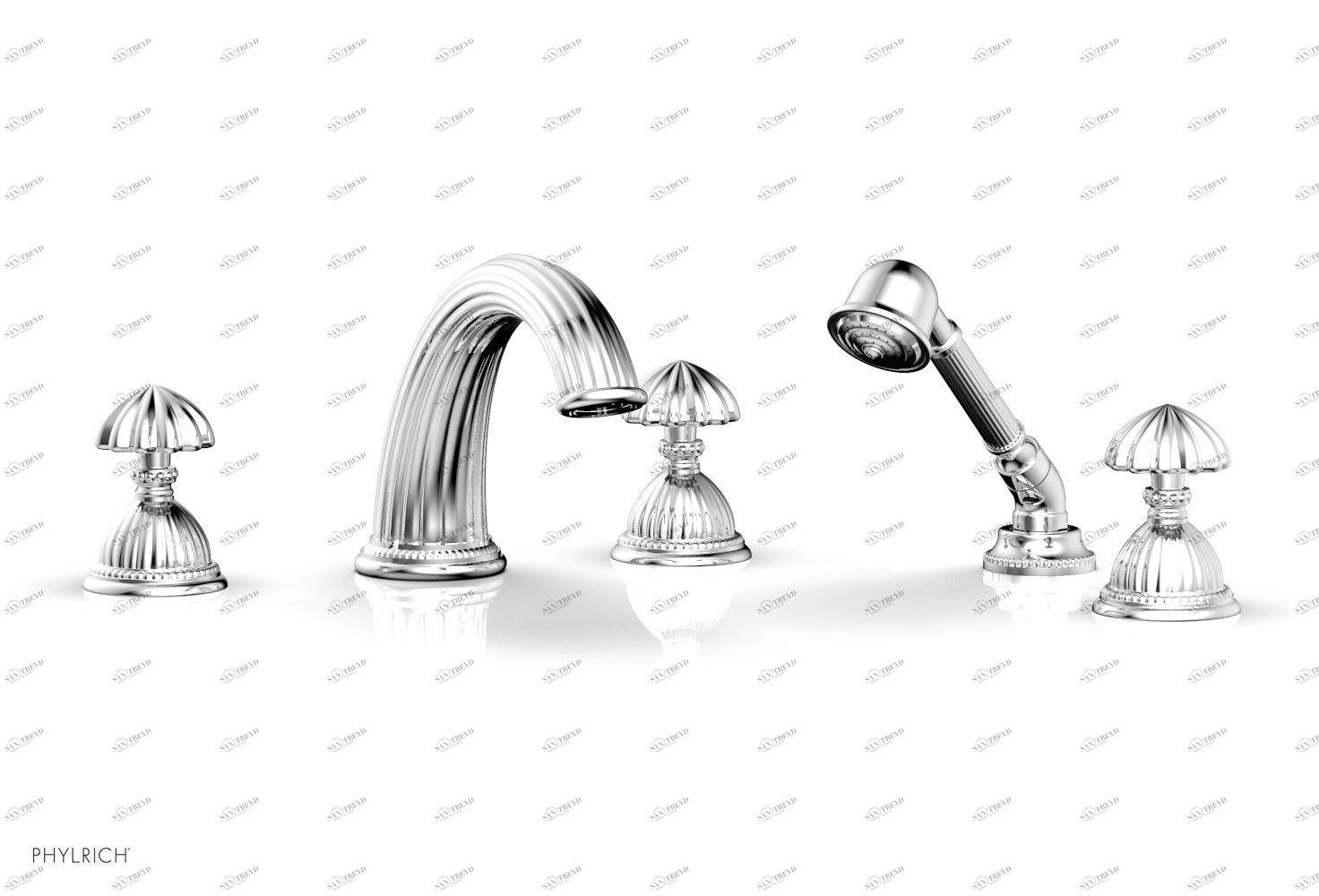 Смеситель для ванны GEORGIAN & BARCELONA Phylrich  K2361P1-026 Хромированный 