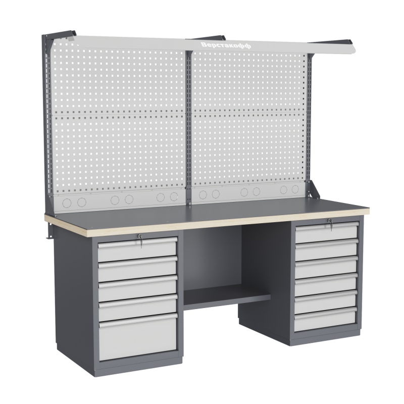 Верстак слесарный FBK 205.56.4-2FR Верстакофф 216232