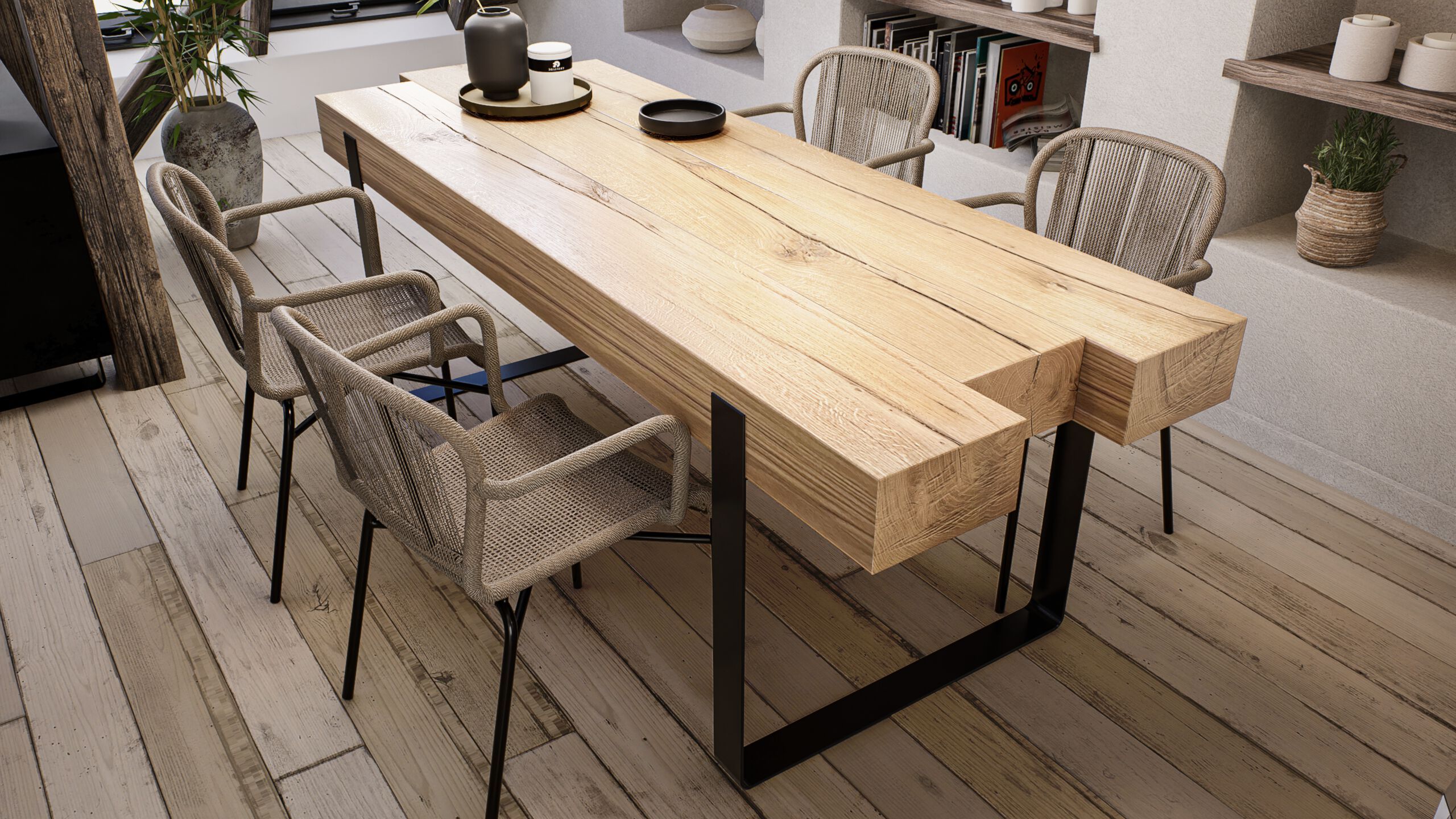 Дубовый стол Antoine Perdrieau Балка ARCH-00095220 - Вид №1