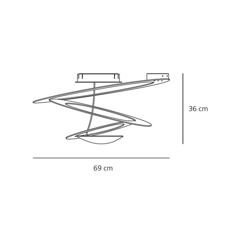 Потолочный светильник 1255130A от Artemide ARTEMIDE ДИЗАЙНЕРСКИЕ 244304 Черный  - Вид №6