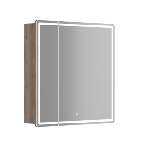 Зеркальный шкаф Mirror 790x150х740 мм, с LED подсветкой MI80EG