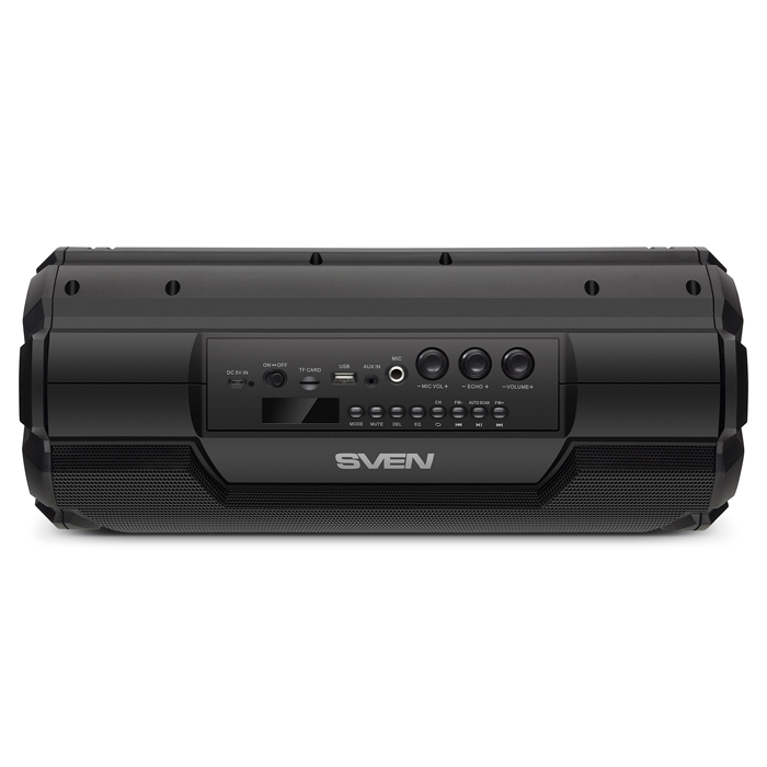 SV-018139 Ас ps-475, черный (30 вт, bluetooth, fm, usb, microsd, led-дисплей, 2х2000ма*ч) Sven Santreyd  - Вид №4