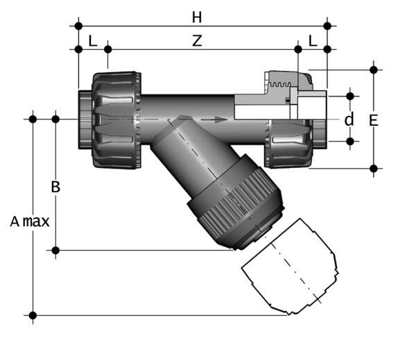 SANIT 227454010301020 Сито, РР, ПЭ100-LS сопла SDR 11  - Вид №1