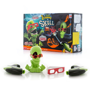 3053-2 Johnny the Skull Тир проекционный 3D Джонни-Черепок с 2-мя бластерами Johnny The Skull