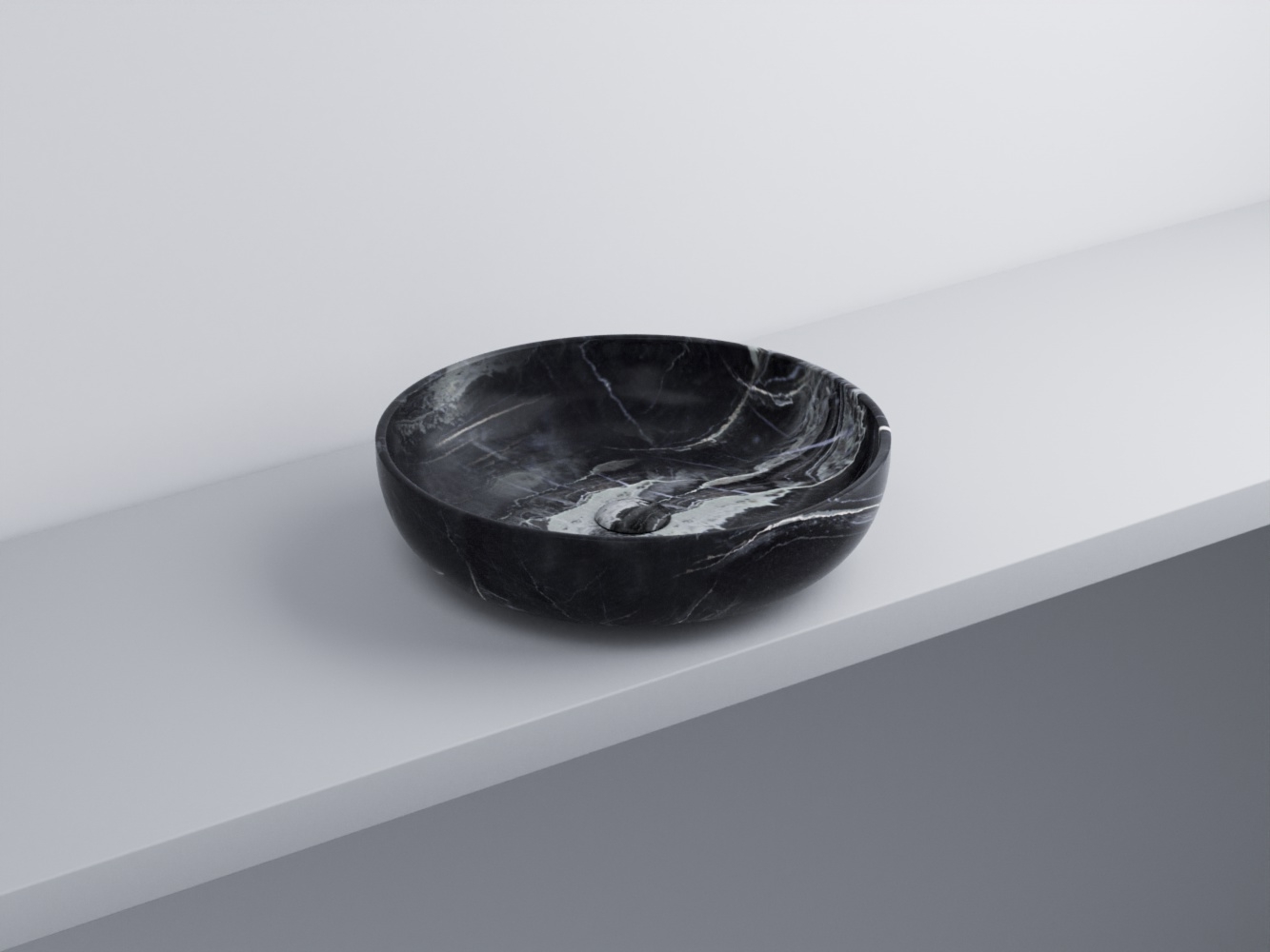 SHBA45--BC Накладная чаша без переливом ø45 cielo Shui Ceramica Cielo
