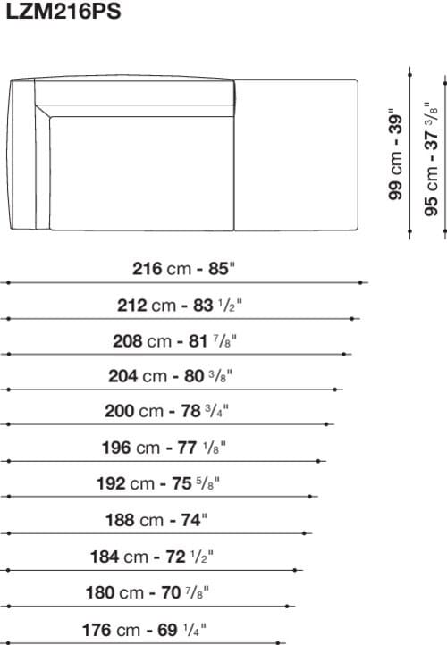 Угловой диван из ткани Maxalto Lucrezia Soft ARCH-00108784 - Вид №7