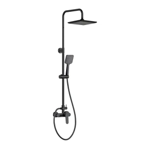 Душевая система ESKO Teramo - черная элегантность с тропическим душем 89359324