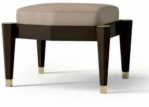 Carpanese Home Стул из нубука с деревянной структурой Contemporary 7588