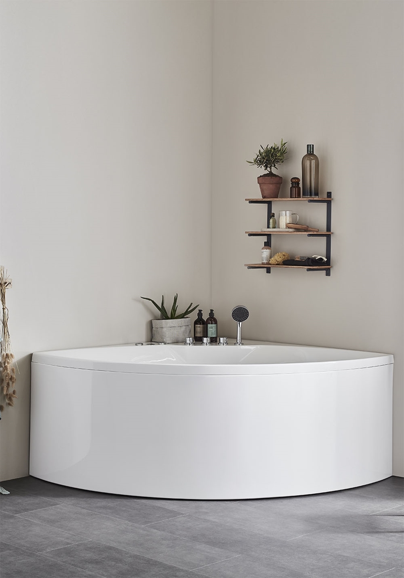 132 Массажные Ванны Star 140 Gold + Смеситель Noro  Белый  - Вид №1