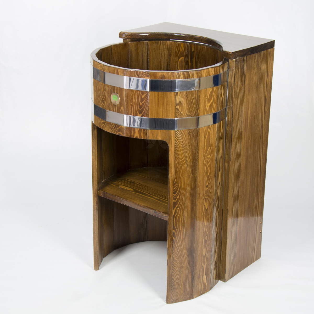 155 Умывальник - стойка прямая (лиственница морёная) Alyarus  - Вид №3