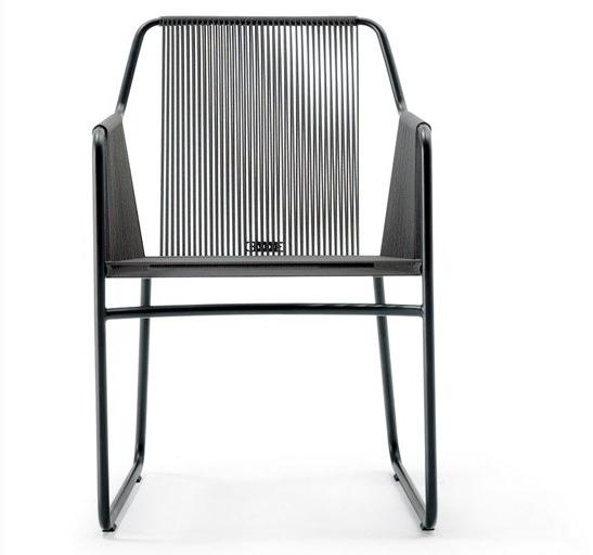 RODA Садовый стул на санках из нержавеющей стали с подлокотниками Harp sun-id-1449716 - Вид №15