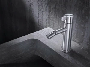 Radomonte Смеситель для биде, однорычажный, из нержавеющей стали Toox Txq4
