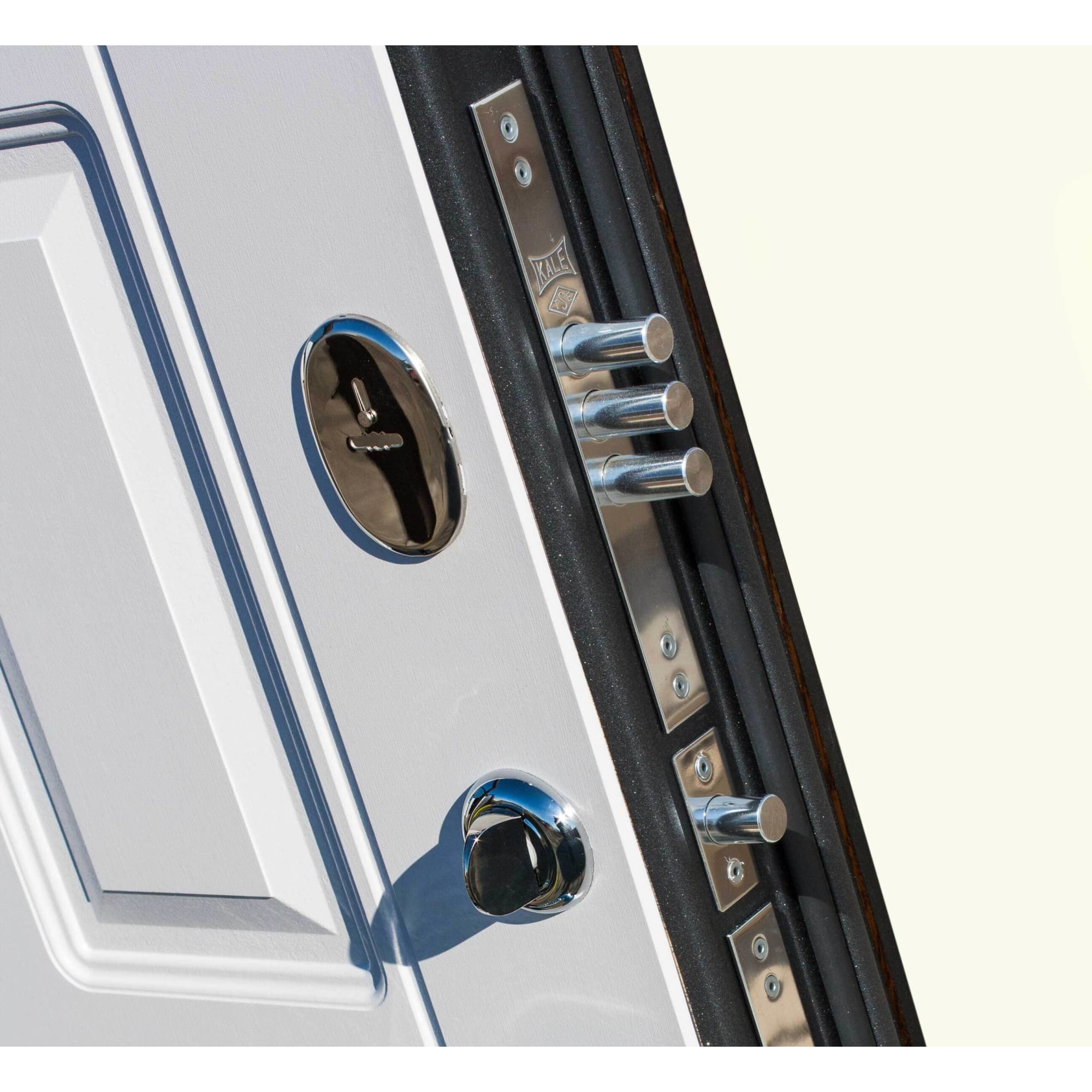 82120545 Дверь входная металлическая Мюнхен, 860 мм, левая, цвет белый винорит Santreyd  - Вид №1