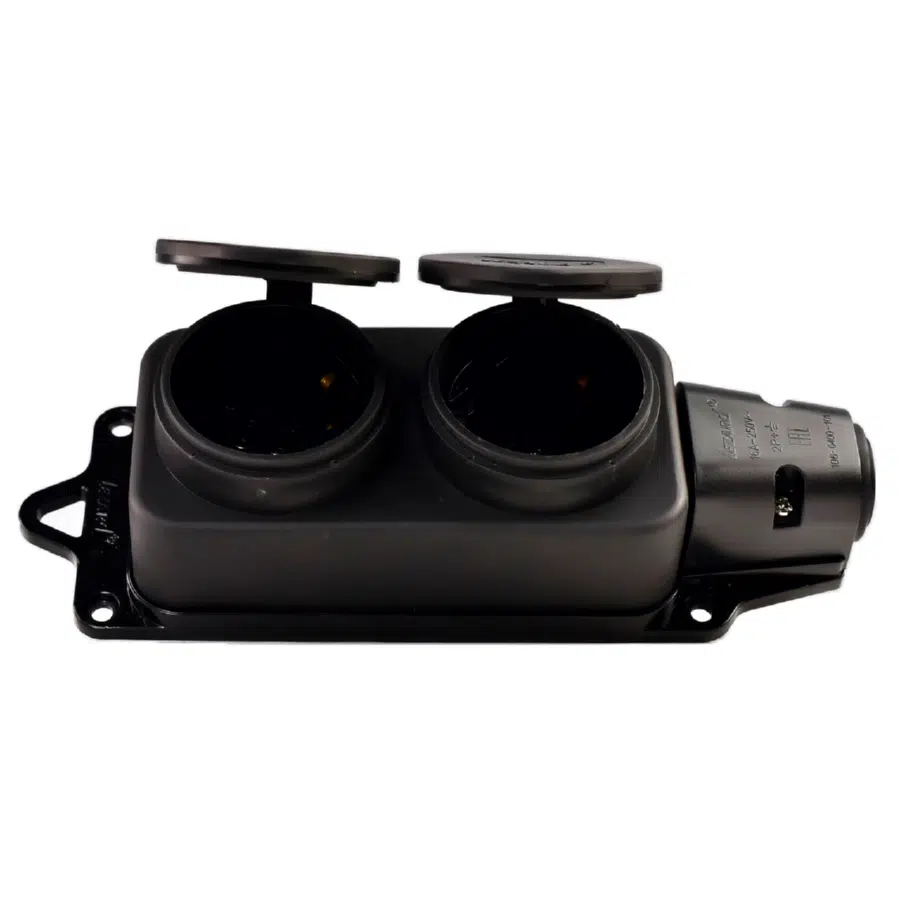 Розетка силовая черный LEZARD 106-0400-0110 - Вид №2