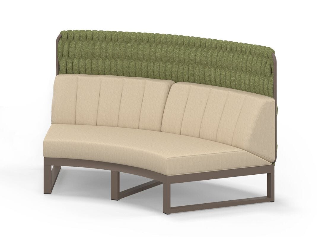 Модульный изогнутый садовый диван с высокой спинкой MAMAGREEN Munia ARCH-00110901