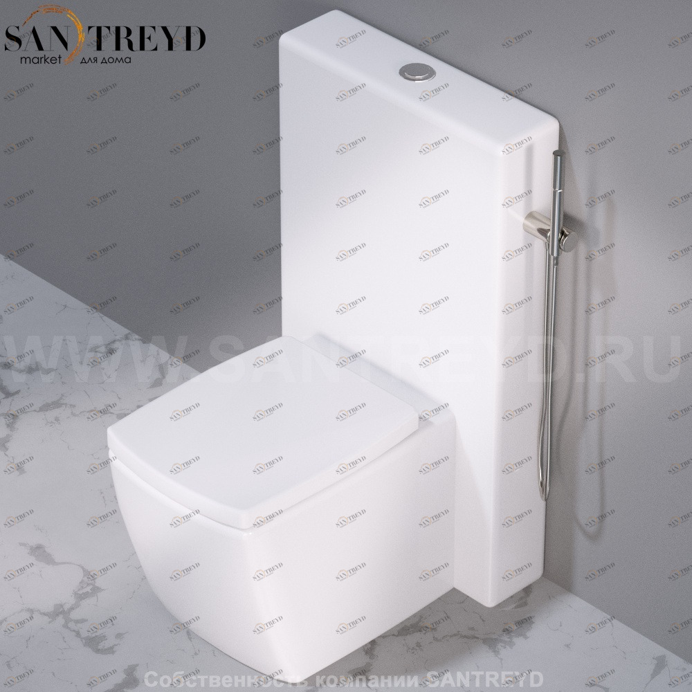 C304100 Компакт унитаз с бачком Белый A. e T. Italia WALL Италия AeT ITALIA