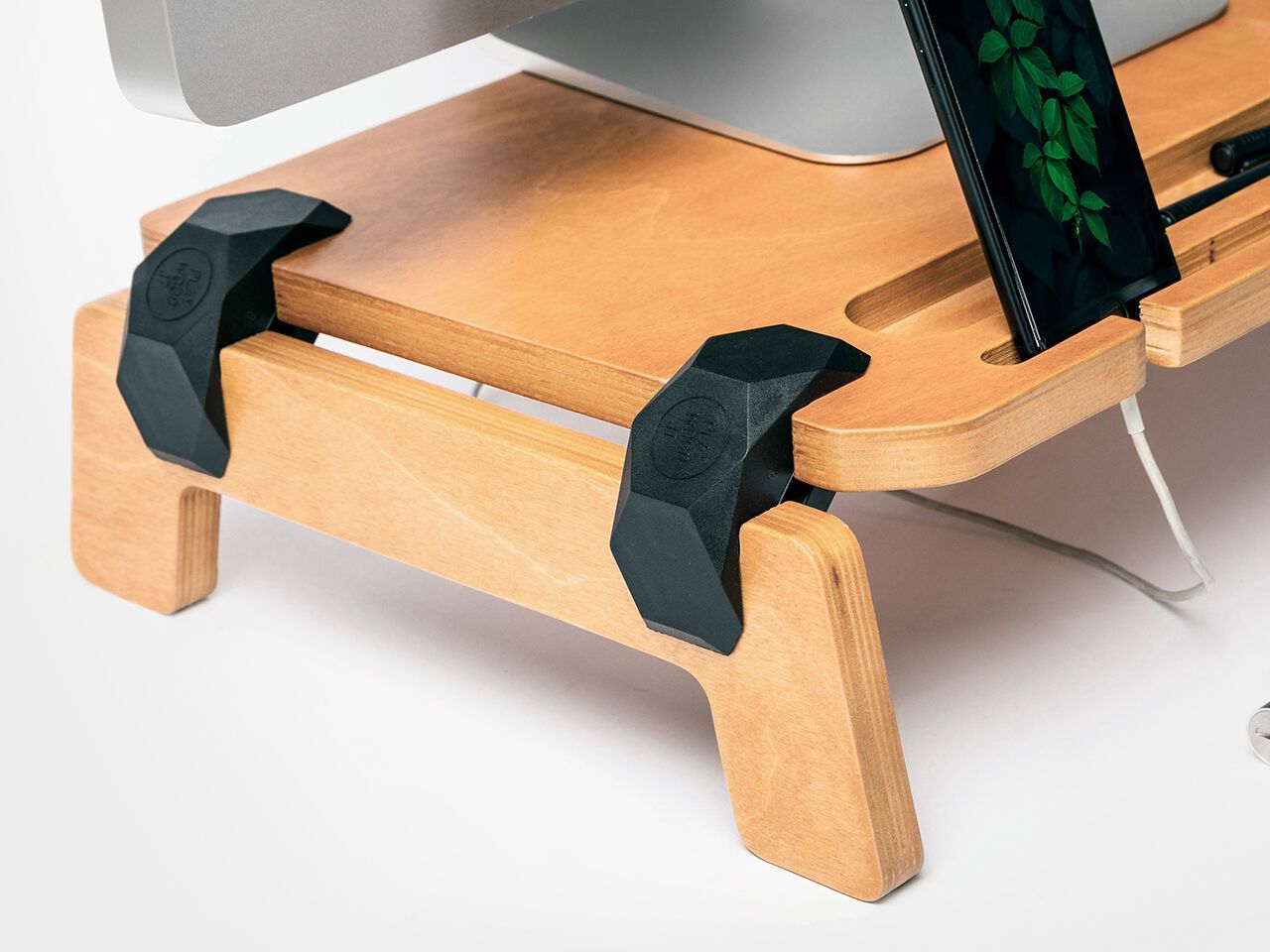 Настольная подставка для процессора и ноутбука из березы Esposit Karya ARCH-00095587 - Вид №2