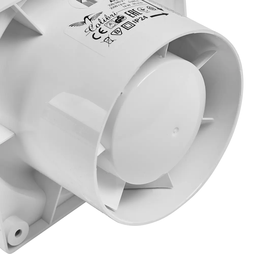 Вентилятор осевой вытяжной Вентс Atoll D100 мм 33 дБ 90 м³/ч цвет белый STLM-2049765 - Вид №2