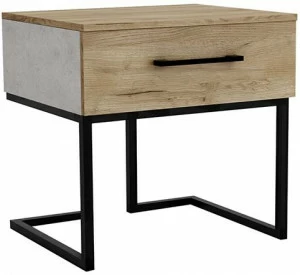 1720 Тумба прикроватная Loft Дуб натур/Бетон R-HOME