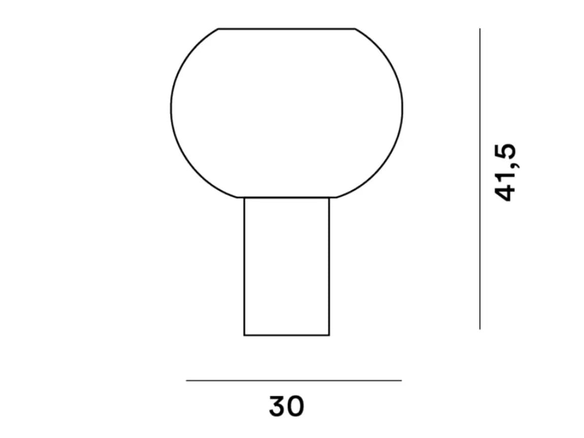 Настольная лампа из дутого стекла Foscarini Buds ARCH-00153279 - Вид №10