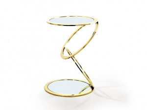 098648 Столик приставной Ø45 золото Schuller Aros