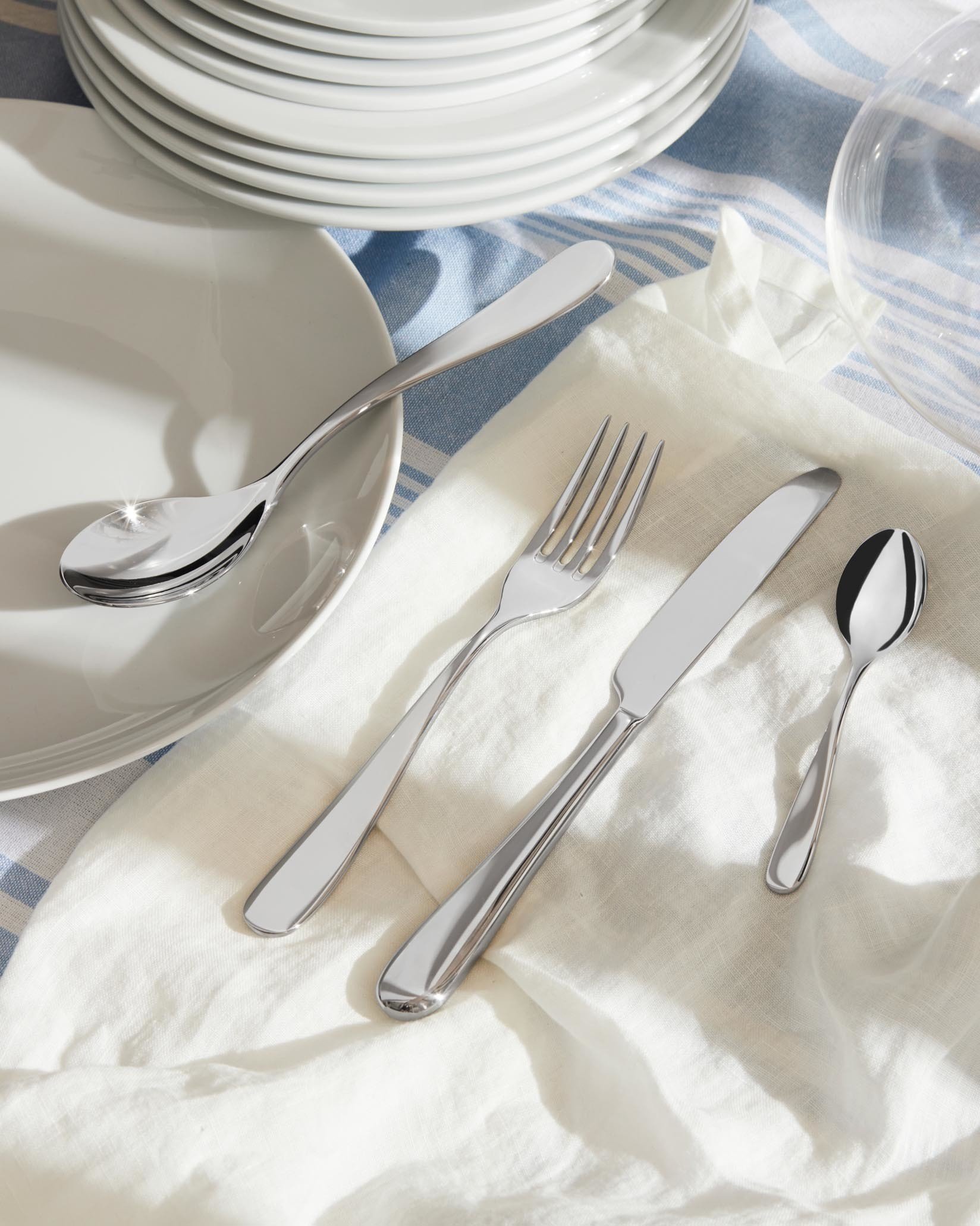 5180S4M Набор столовых приборов Стальной Alessi Италия Nuovo milano - Вид №1