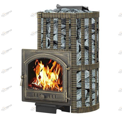Печь для бани Везувий Ураган Ковка 16 (205) с закрытой каменкой 3715